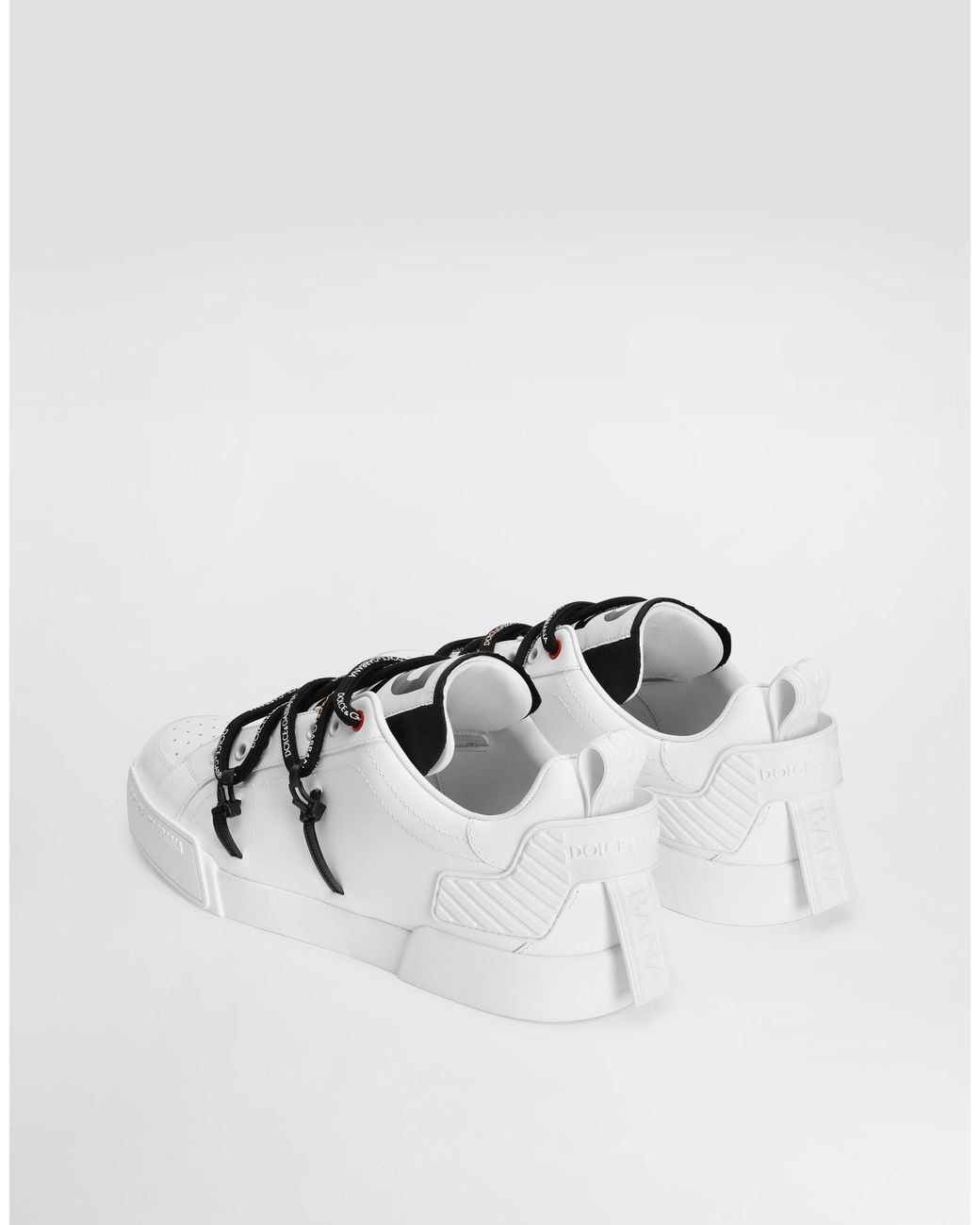 Dolce & Gabbana White Sports Shoes With Logo for men