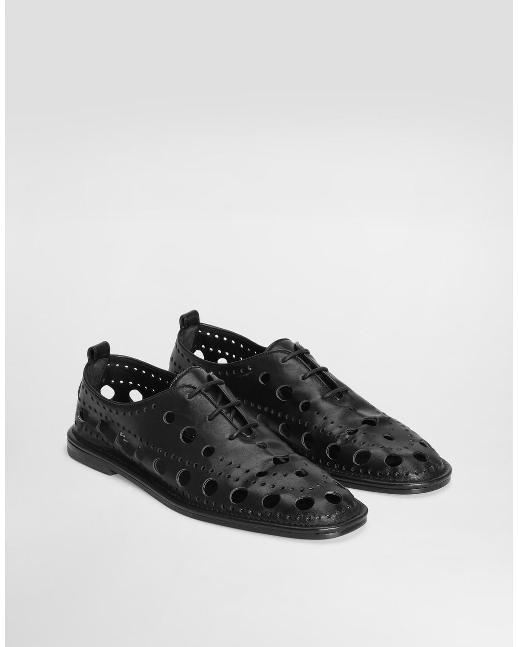 Dolce & Gabbana Brogues Aus Kalbsleder in Black für Herren