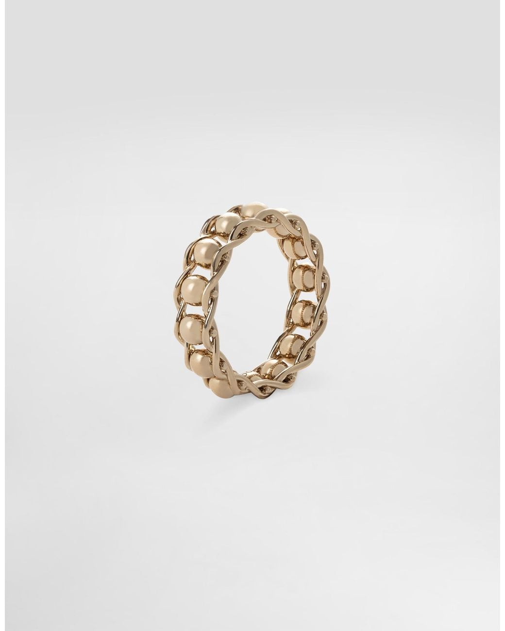 Dolce & Gabbana White Sicily Ring 18-Carat for men