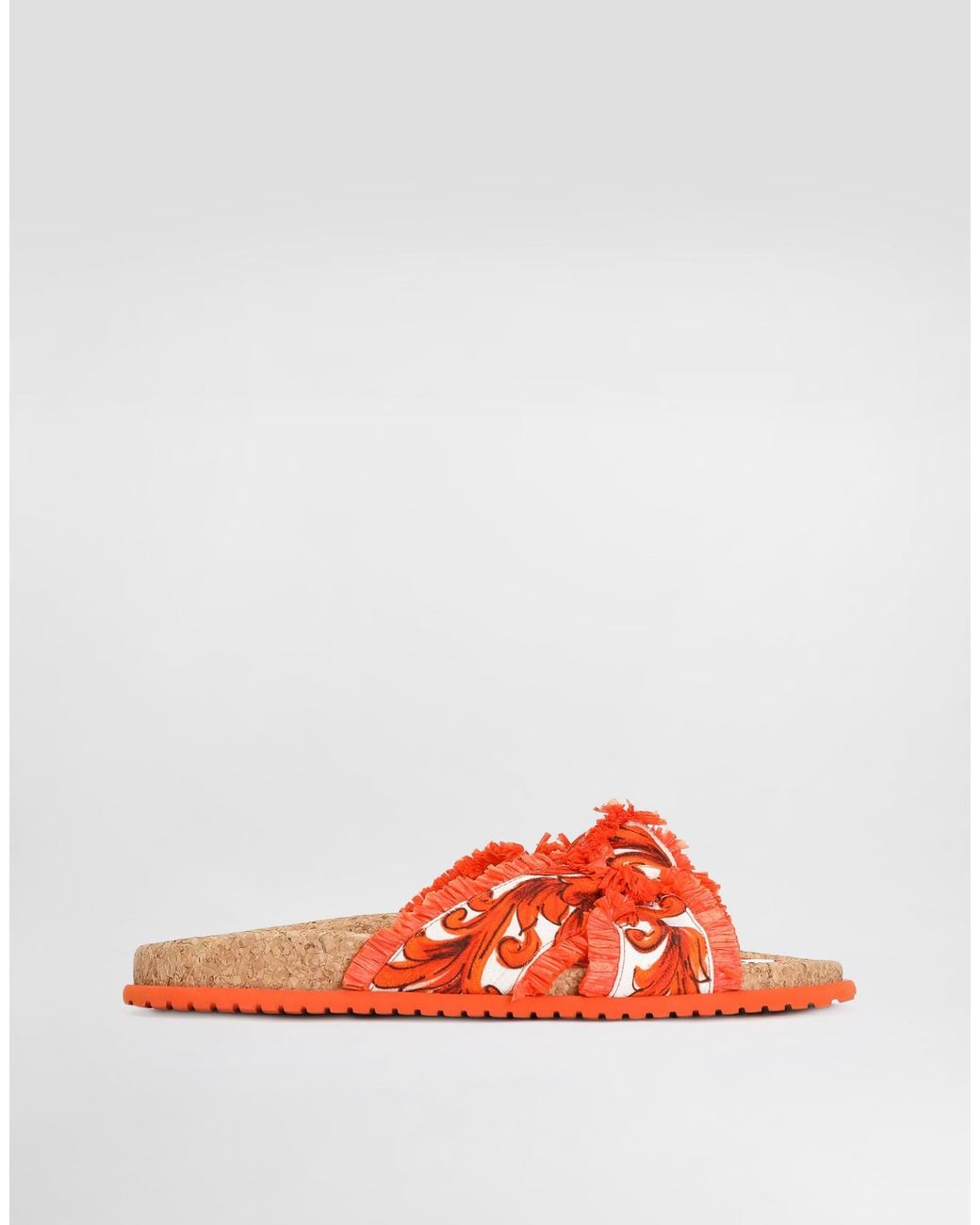 Dolce & Gabbana Red Ciabatta Flat