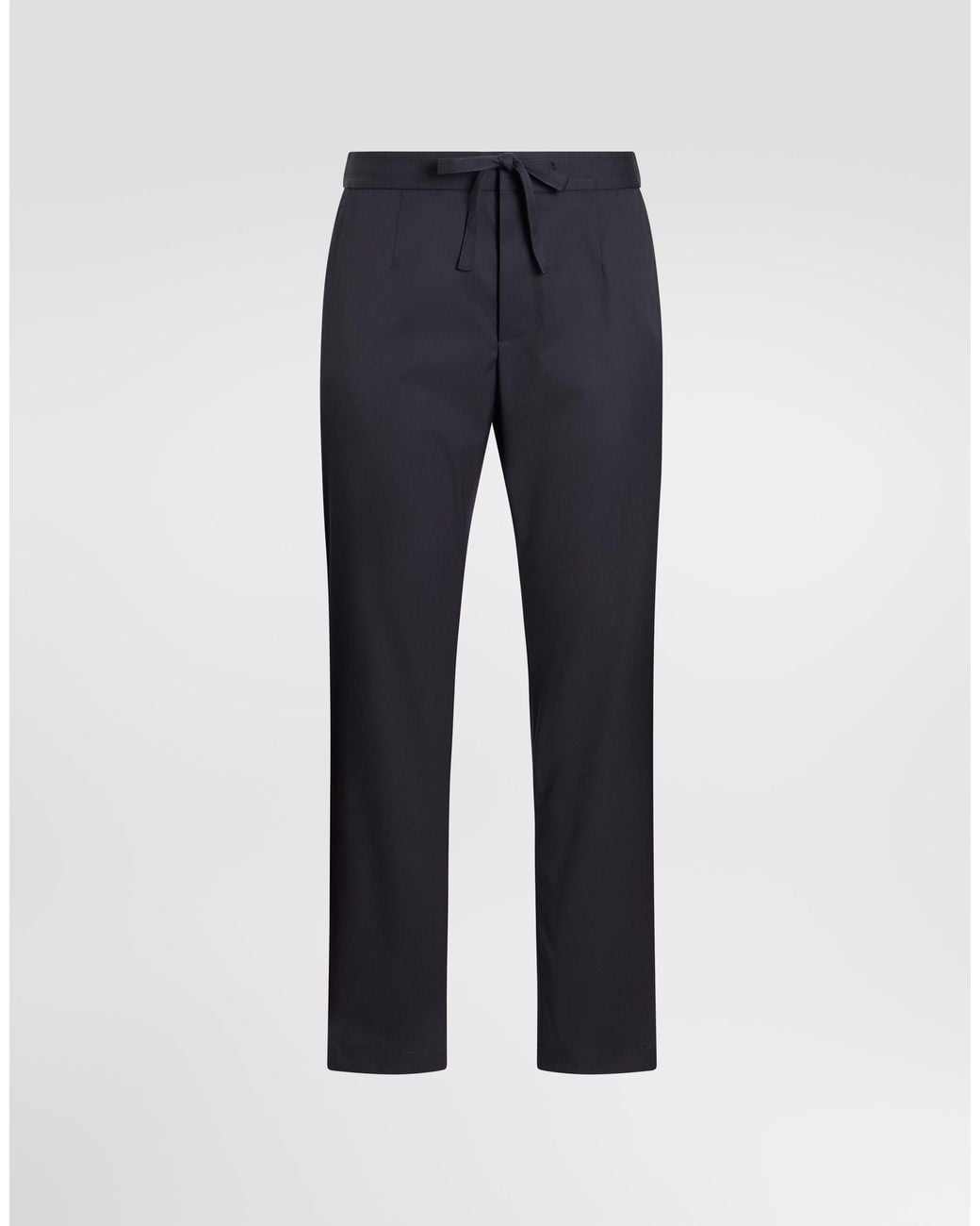 Dolce & Gabbana Blue Technical Wool Jogging Trousers for men