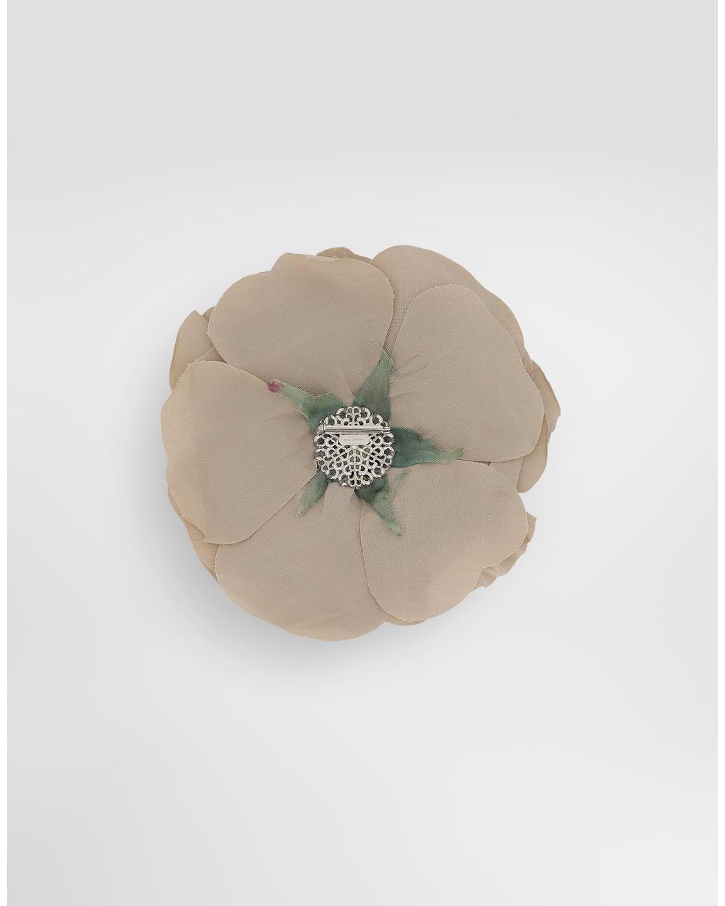 Dolce & Gabbana White Spilla Con Fiore for men