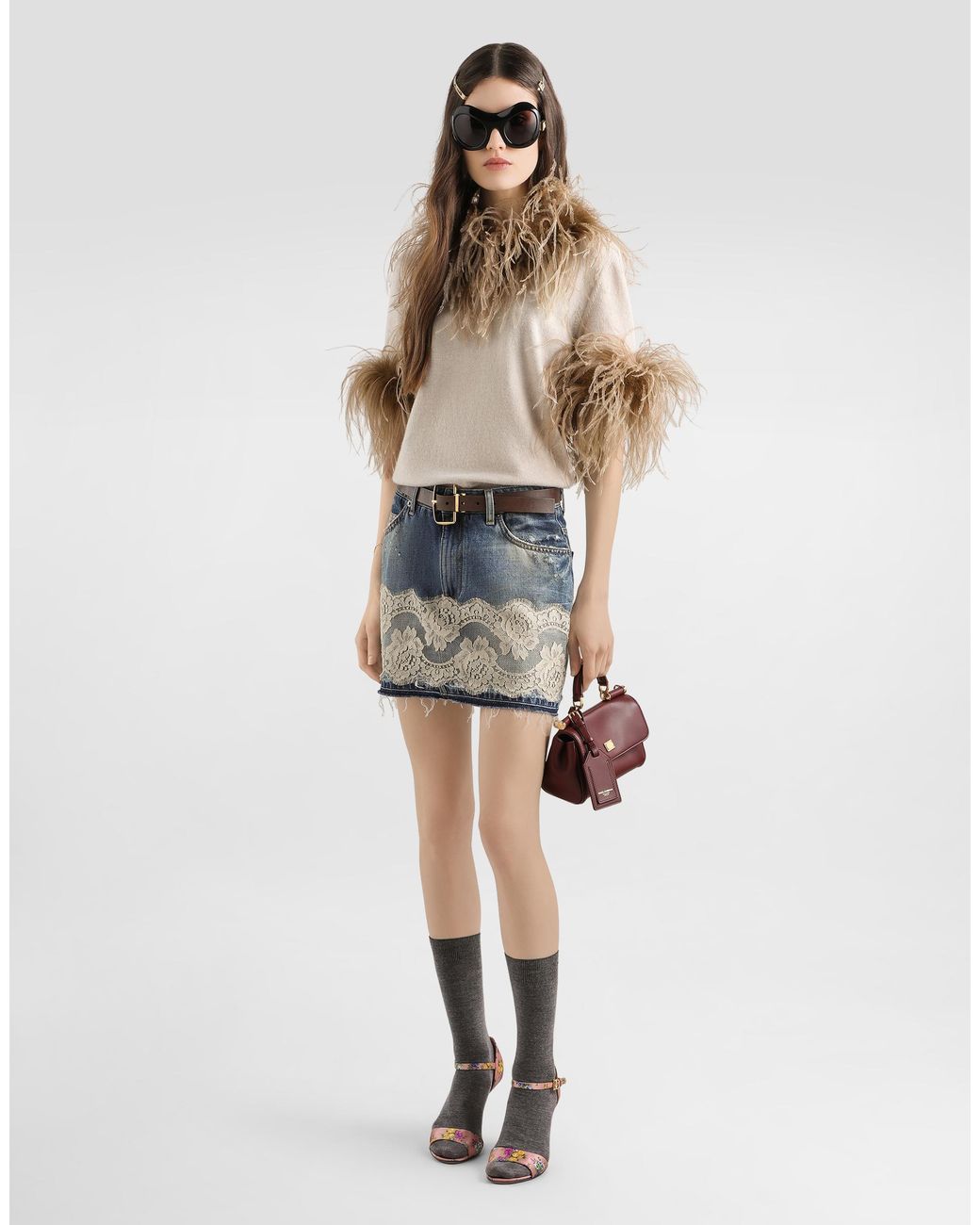 Dolce & Gabbana Natural Cashmere Pullover