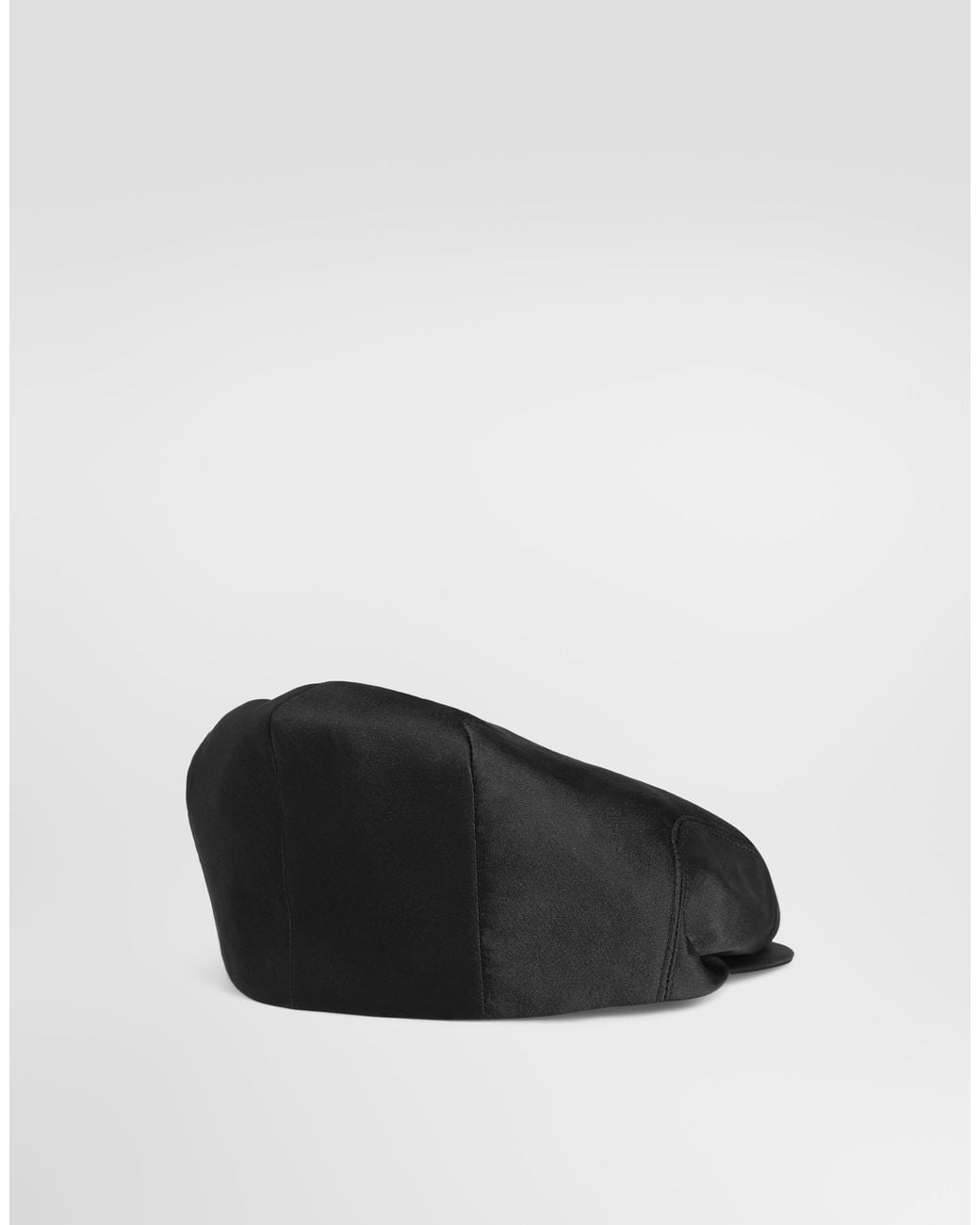 Dolce & Gabbana Black Duchesse Flat Cap