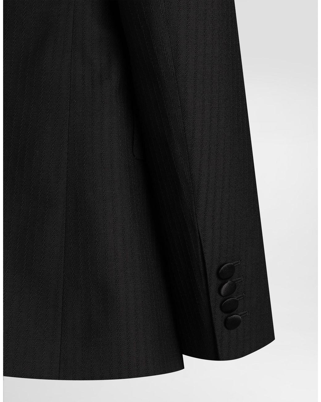 Dolce & Gabbana Black Double-Breasted Sicilia Light Jacket for men
