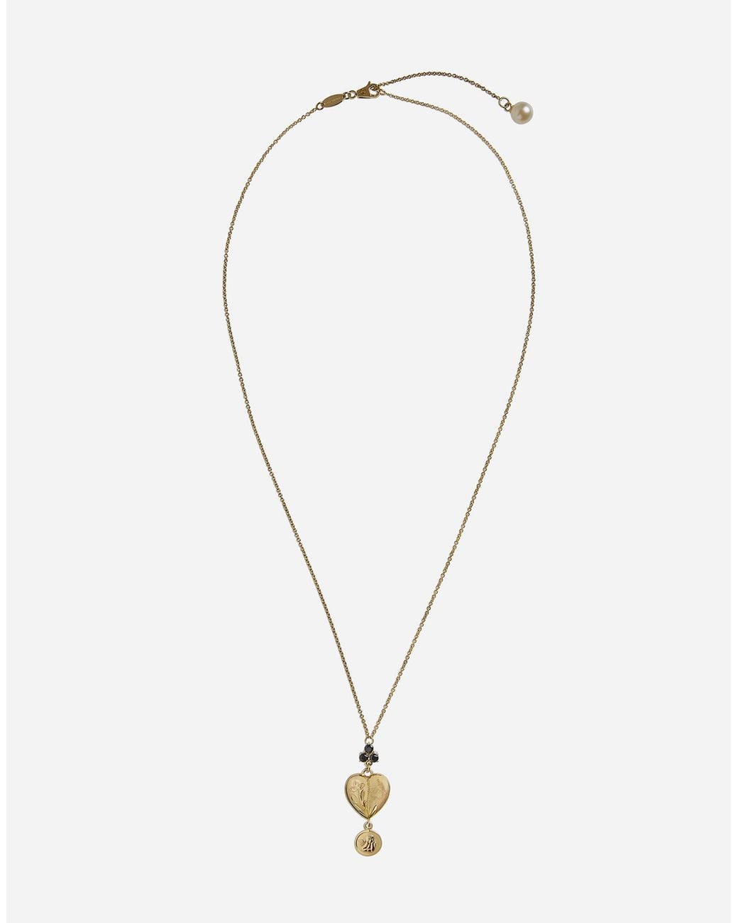 Dolce & Gabbana Multicolor Sicily Necklace 18-Carat And Sapphires