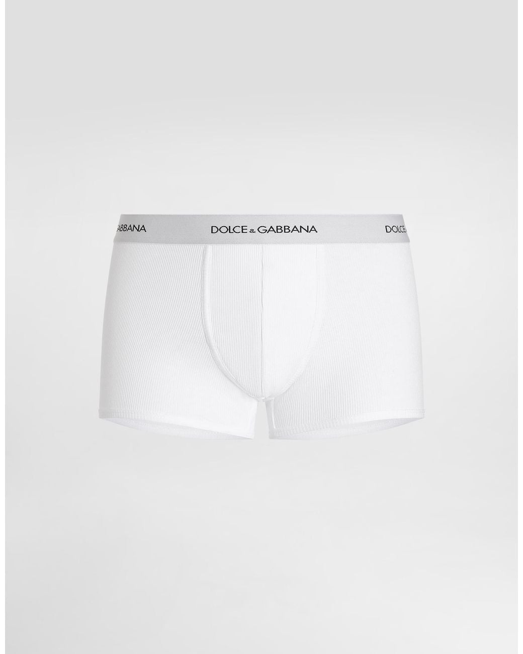 Dolce & Gabbana White Cotton Jersey Regular-Fit Boxers for men