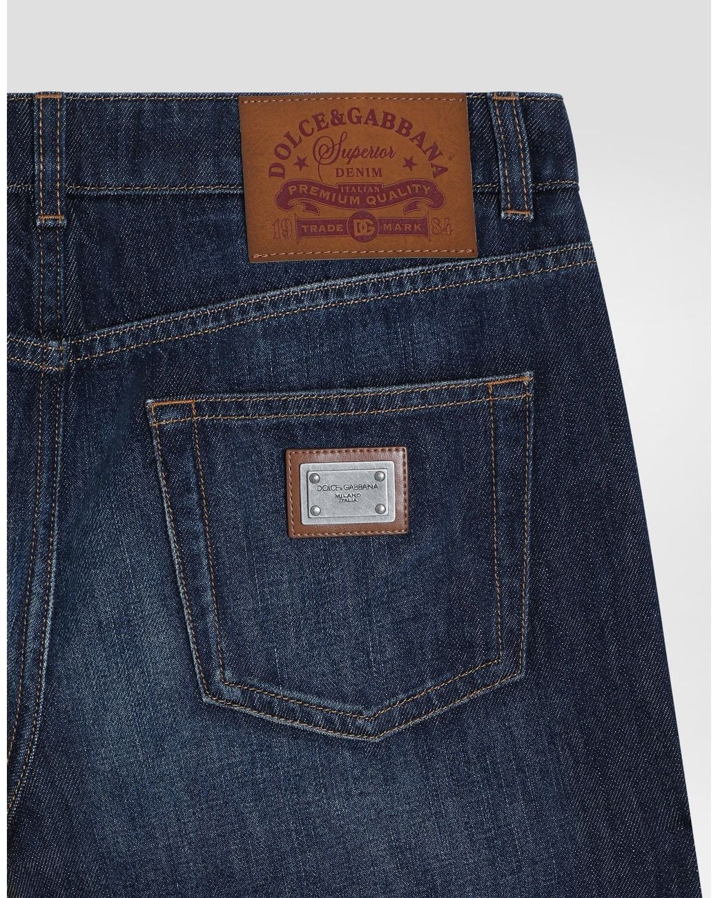 Dolce & Gabbana Blue 5-Pocket Denim Trousers