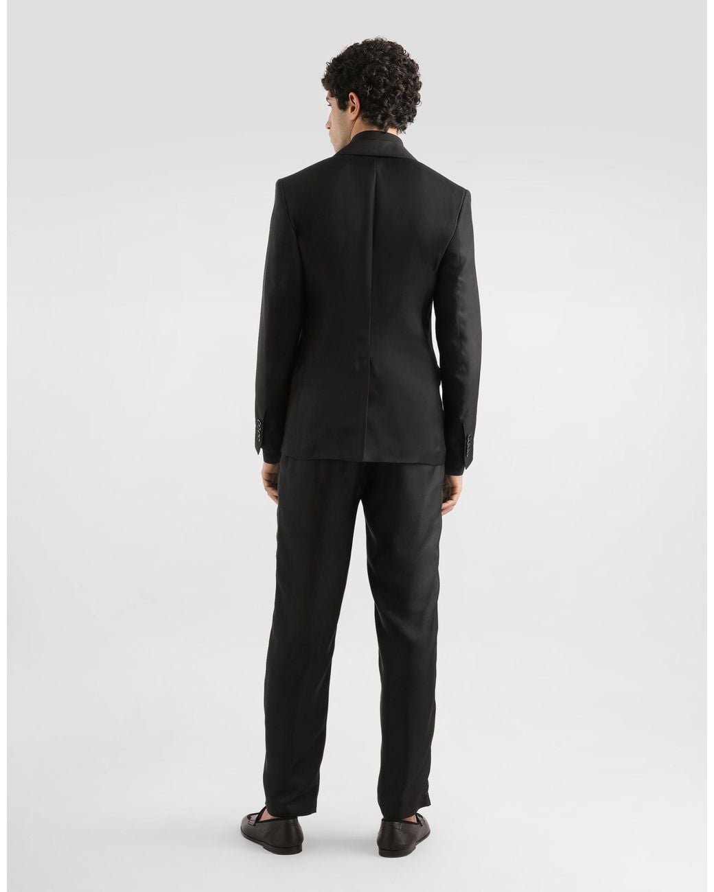 Dolce & Gabbana Silk Twill Jogging Trousers in Black für Herren