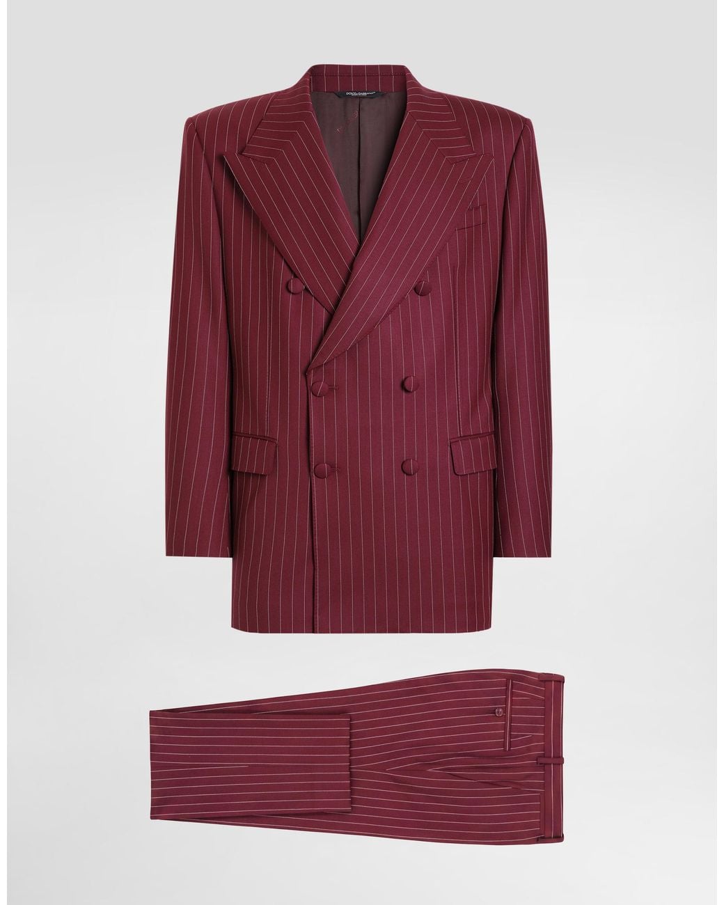 Dolce & Gabbana Purple Double-Breasted Martini Suit for men