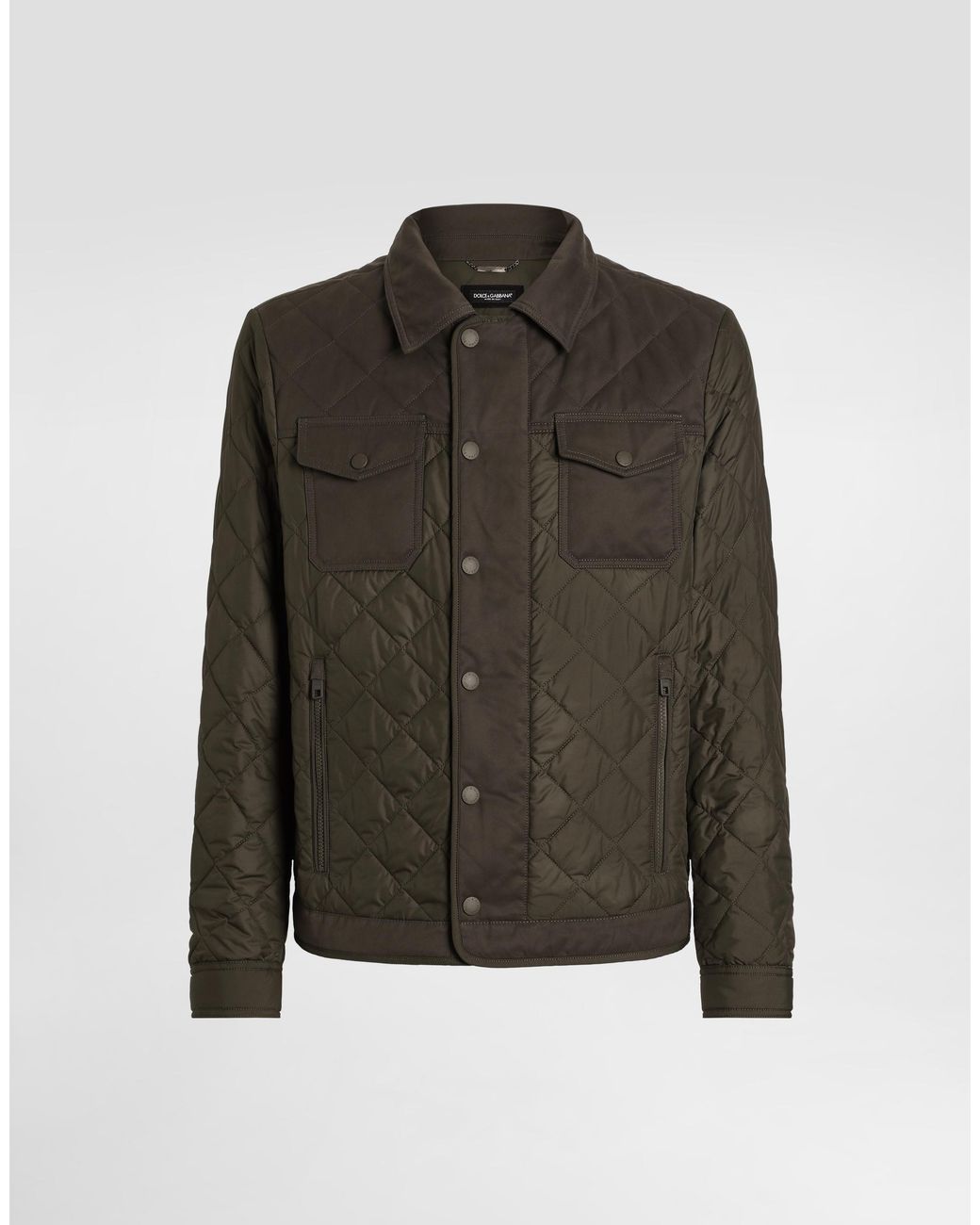 Dolce & Gabbana Natural Quilted Jacket for men