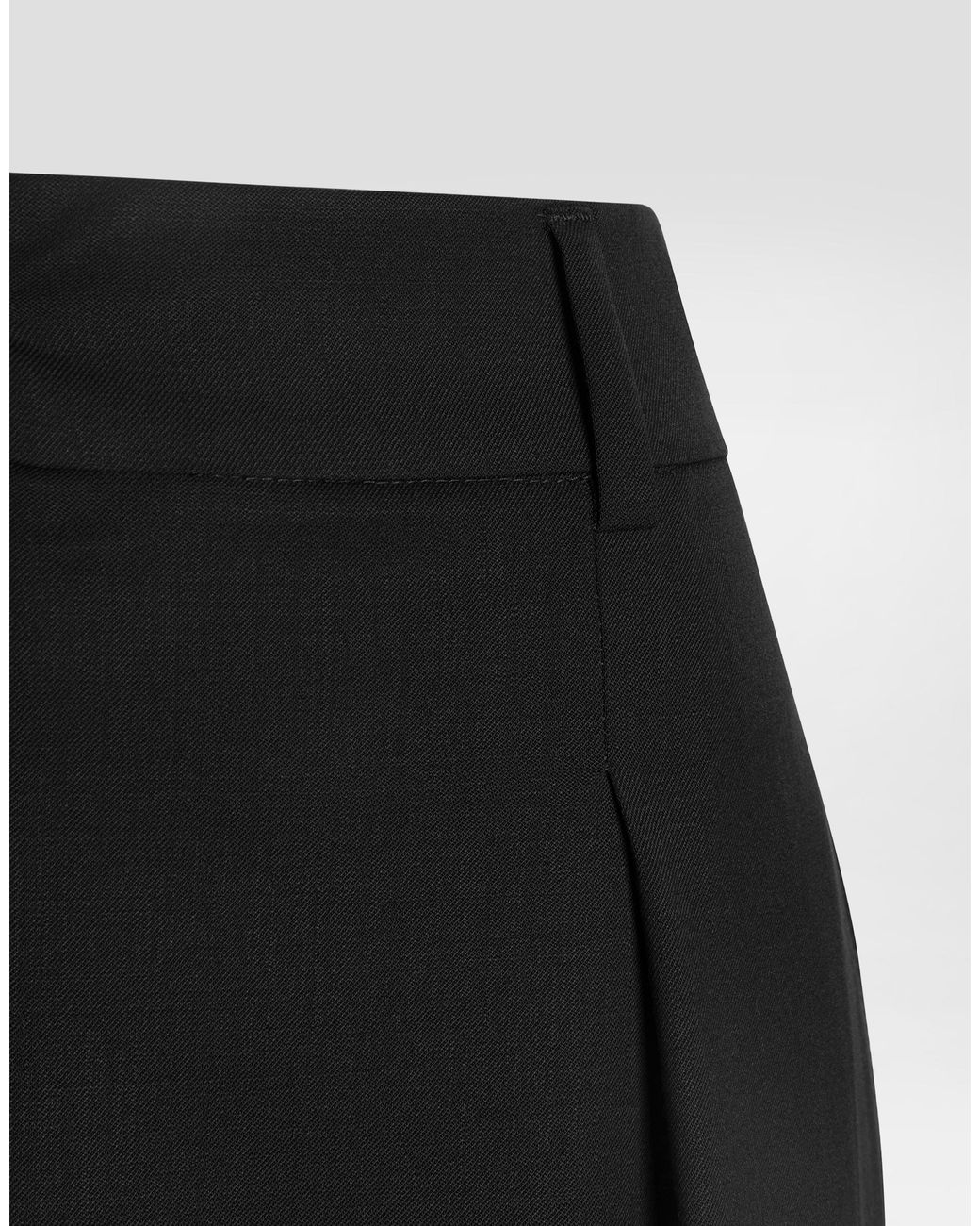 Dolce & Gabbana Black Bi-Stretch Sallia Skirt