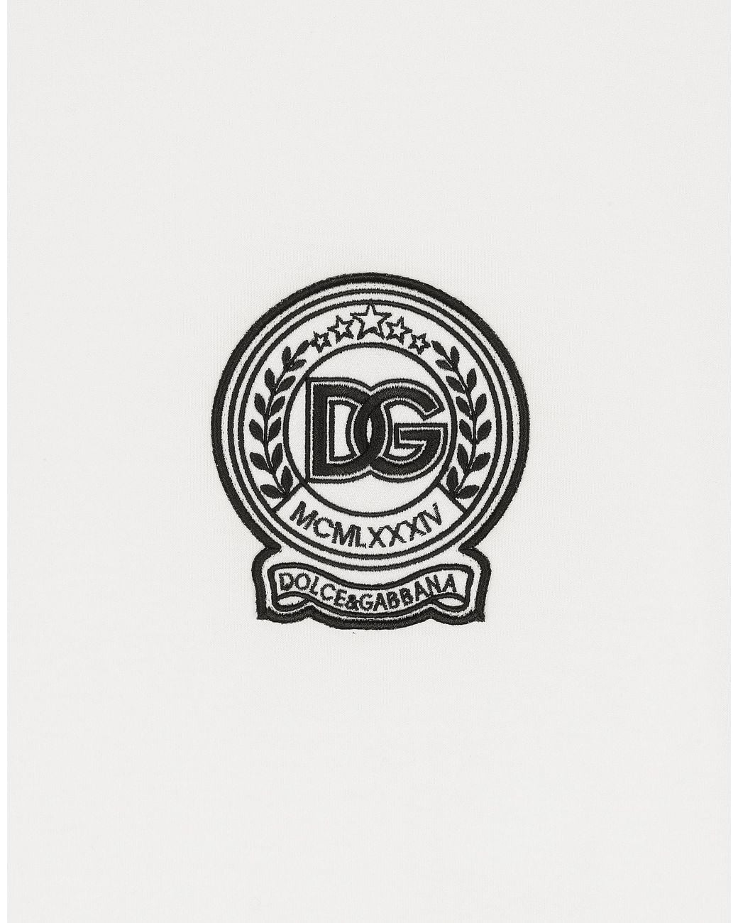 Dolce & Gabbana T-Shirt Aus Bedruckter Baumwolle Mit Logostickerei in White für Herren