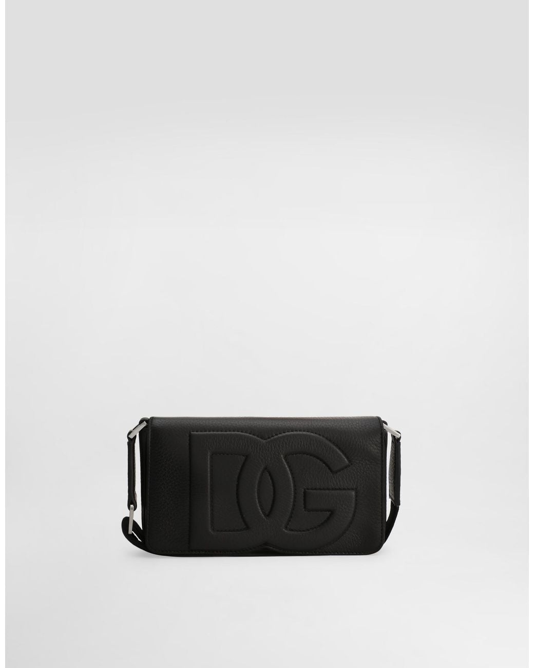 Dolce & Gabbana Black Deerskin Mini Bag for men