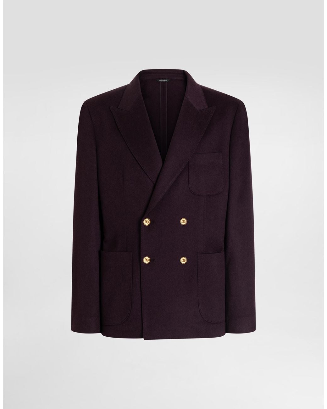 Dolce & Gabbana Blue Double-Breasted Button Jacket for men