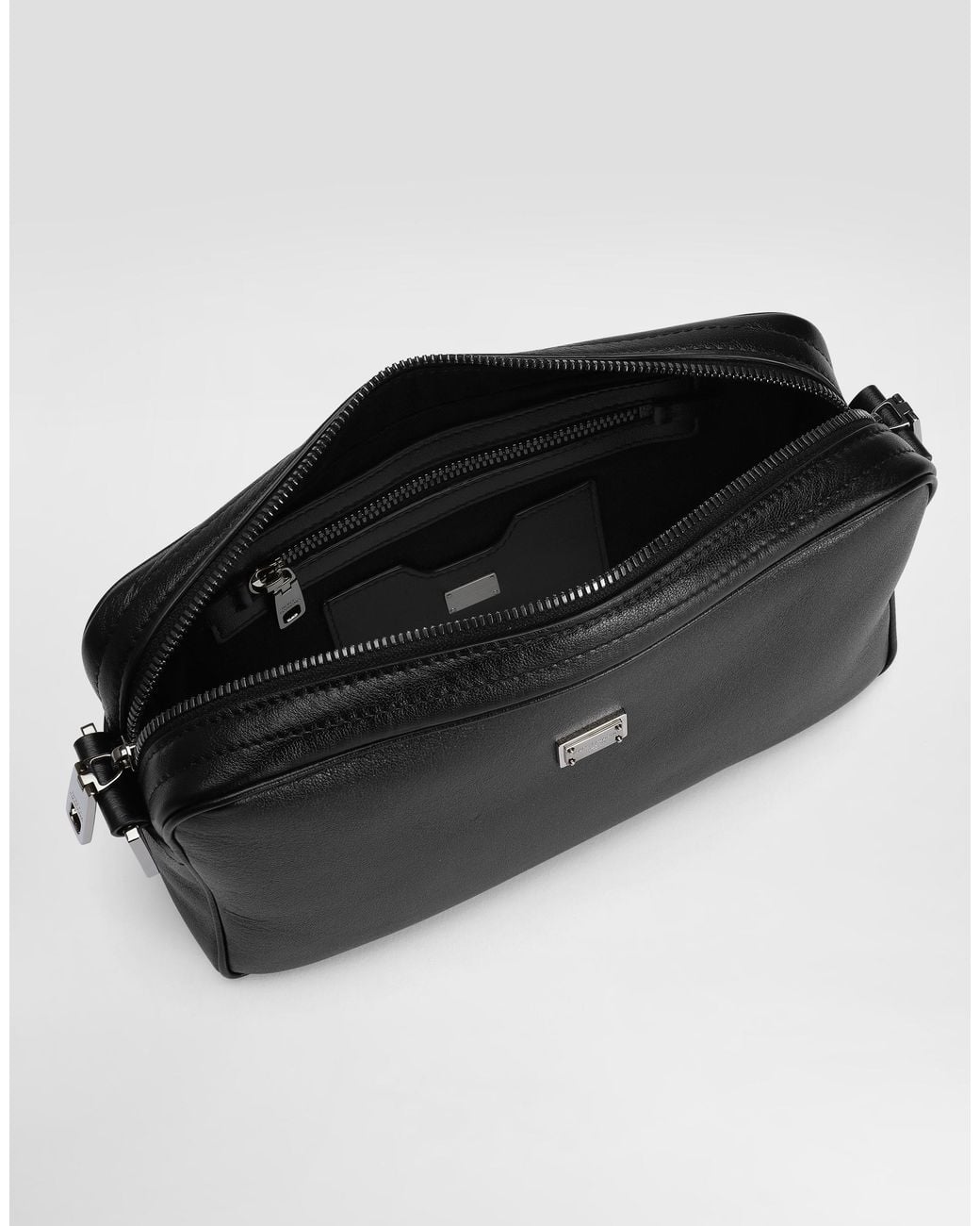 Dolce & Gabbana White Calfskin Crossbody Bag for men