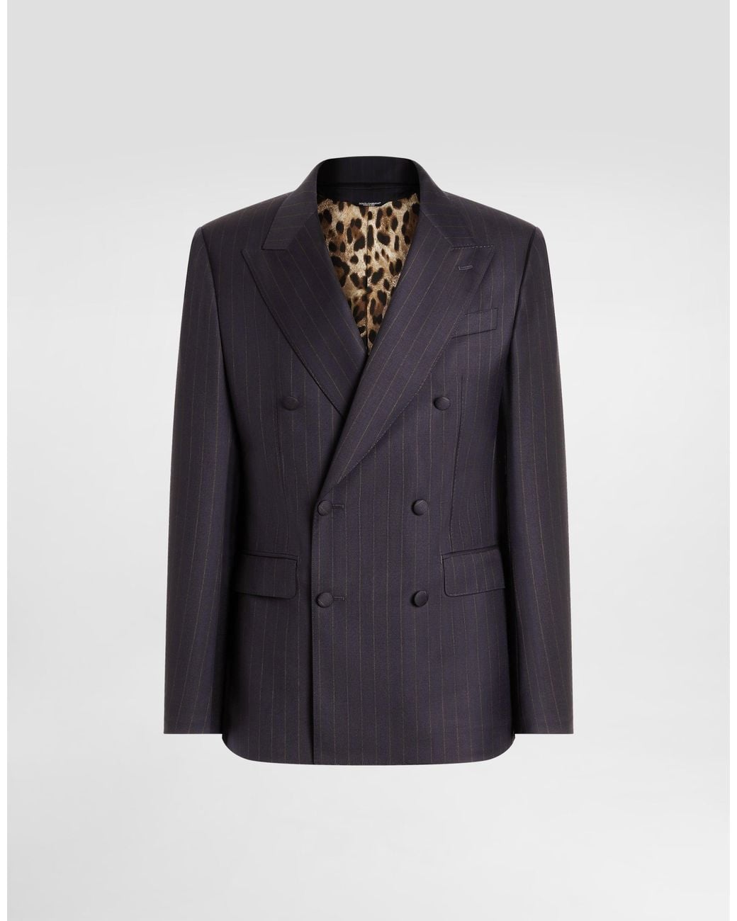Dolce & Gabbana Blue Double-Breasted Sicilia Light Jacket for men