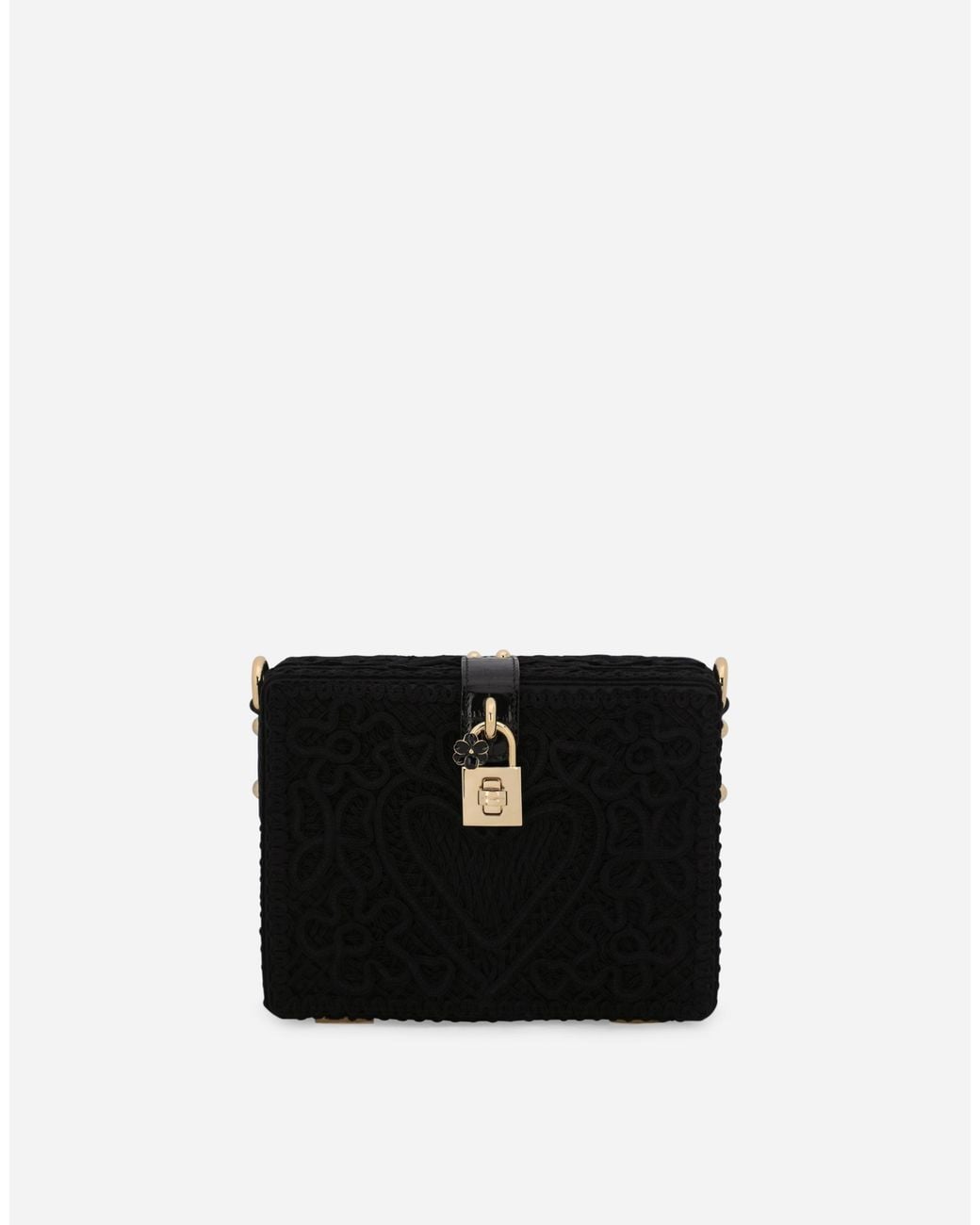 Dolce & Gabbana Black Dolce Box Bag With Cordonetto Detailing