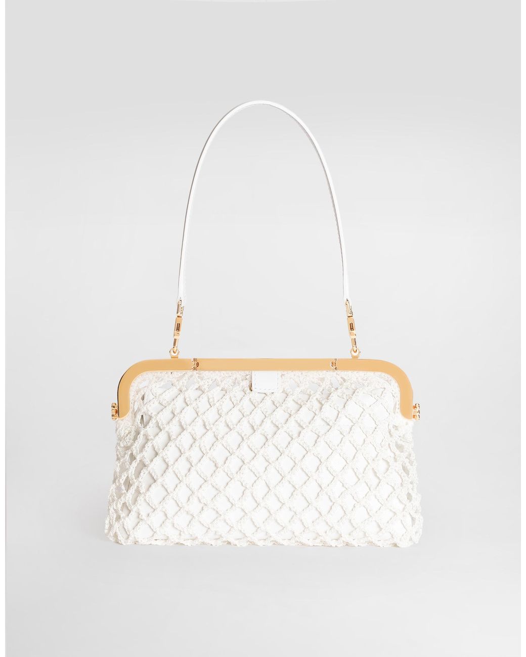 Dolce & Gabbana White Amanda Handbag