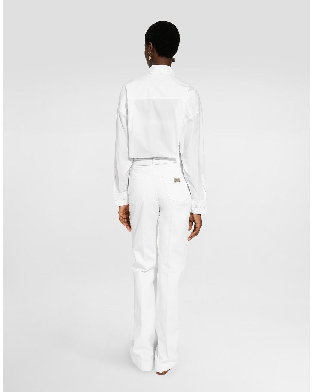 Dolce & Gabbana White Cotton Jeans