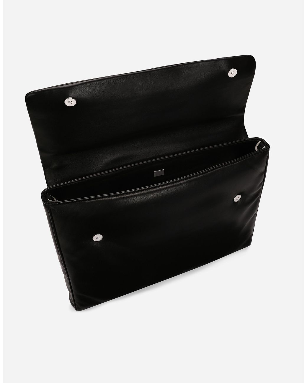 Dolce & Gabbana Black Nappa Leather Handbag for men