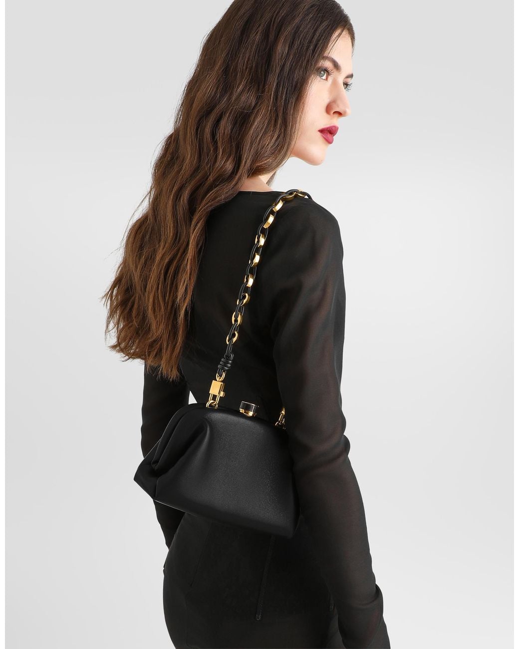 Dolce & Gabbana Black Mini Grandma Handbag