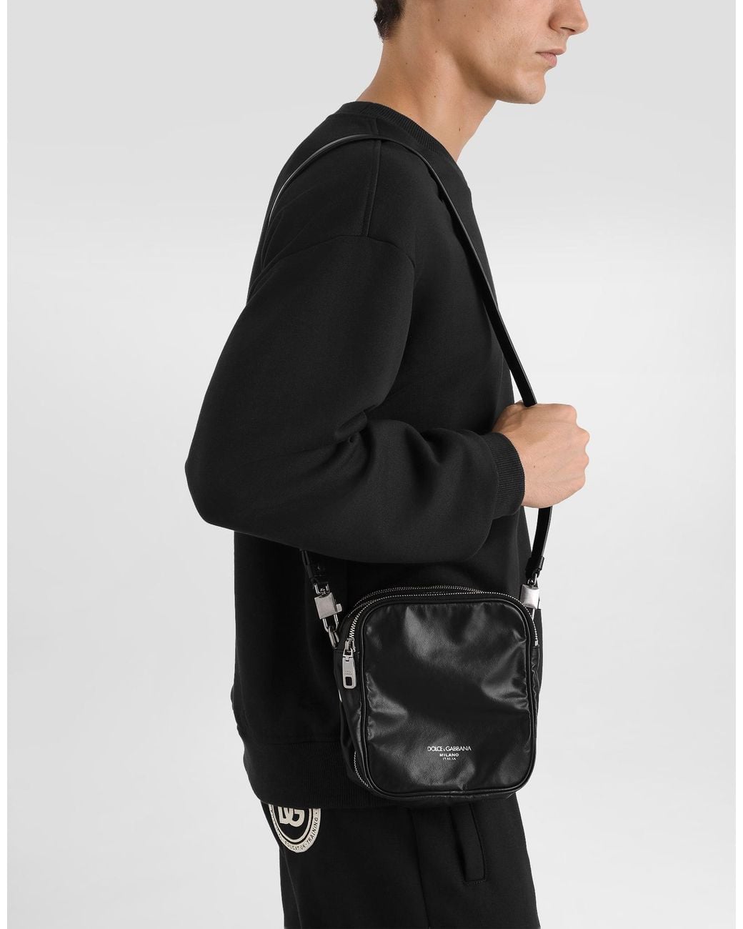 Dolce & Gabbana Black Leather Bag for men