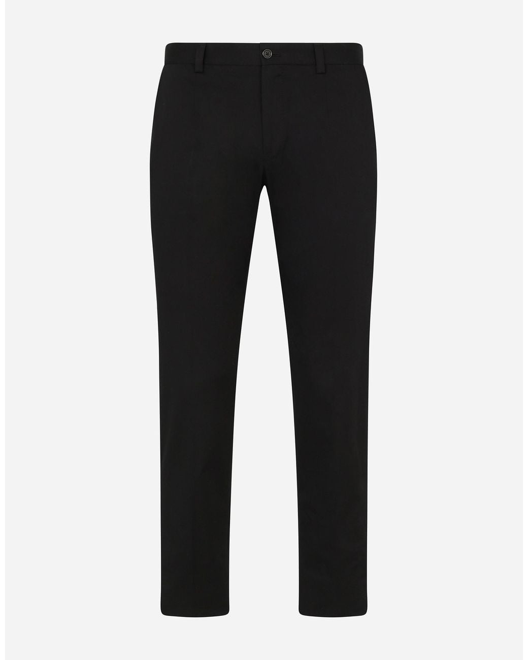 Dolce & Gabbana Black Cotton Pants for men