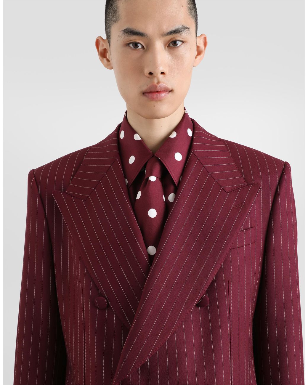 Dolce & Gabbana Purple Double-Breasted Martini Suit for men