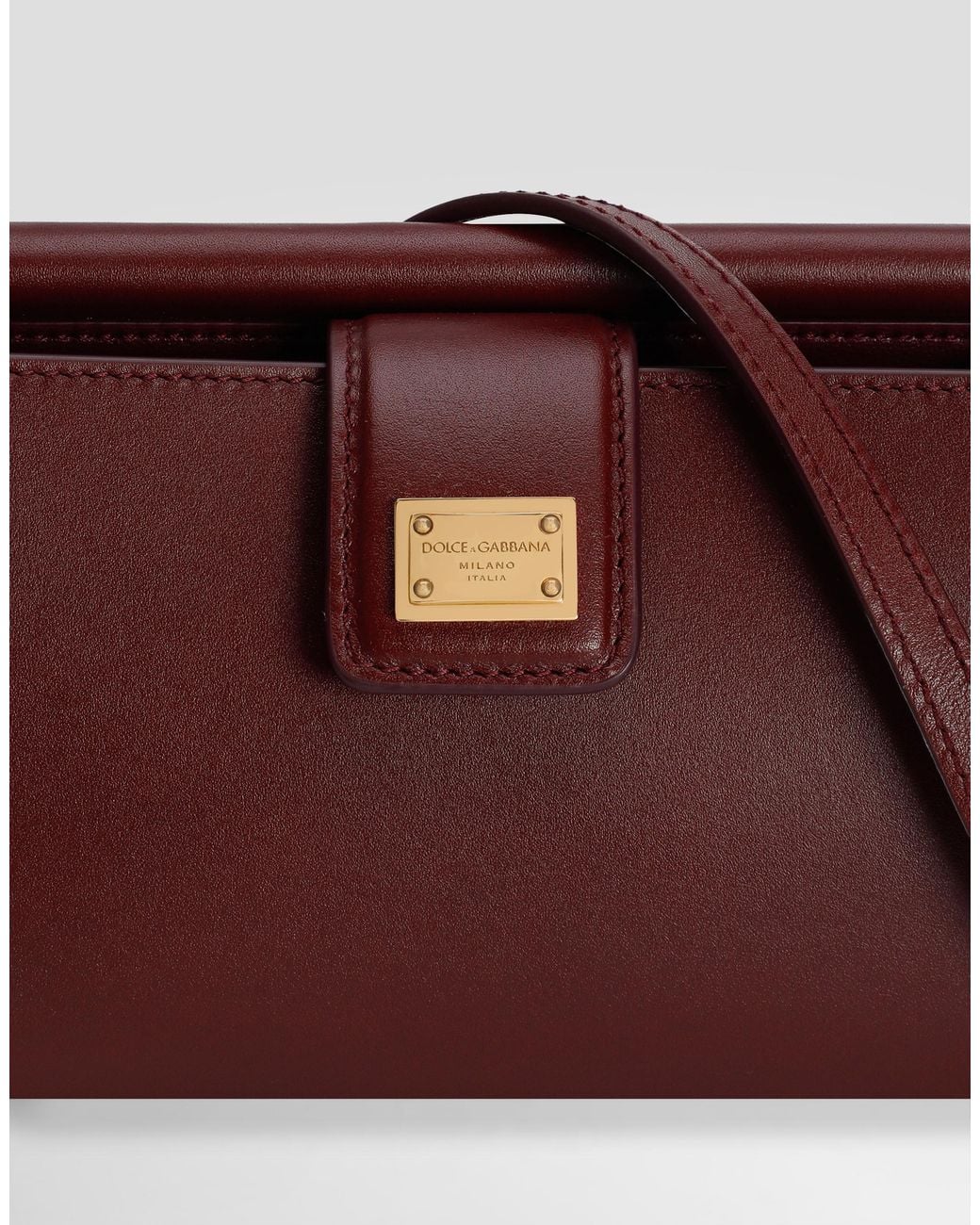 Dolce & Gabbana Purple Leather Shoulder Bag
