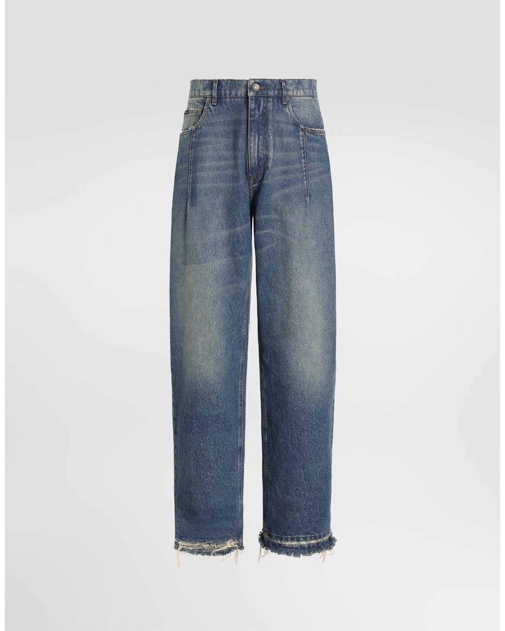 Dolce & Gabbana Blue Denim Trousers for men