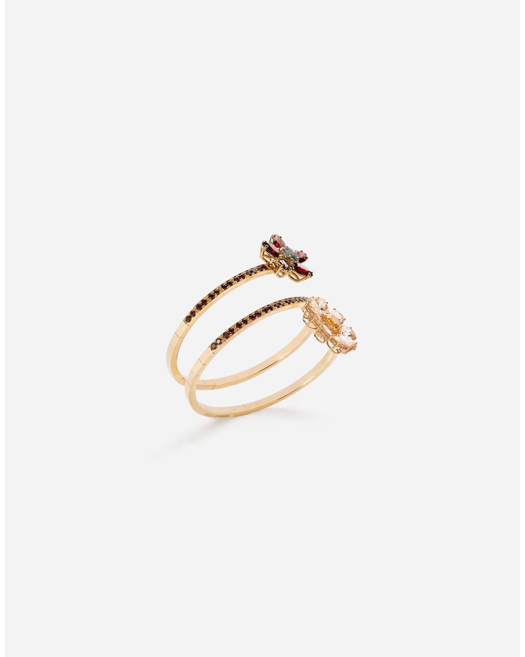 Dolce & Gabbana White Spring Bracelet 18Kt, Rhodolite Garnets, Morganites, Zircon And Citrine
