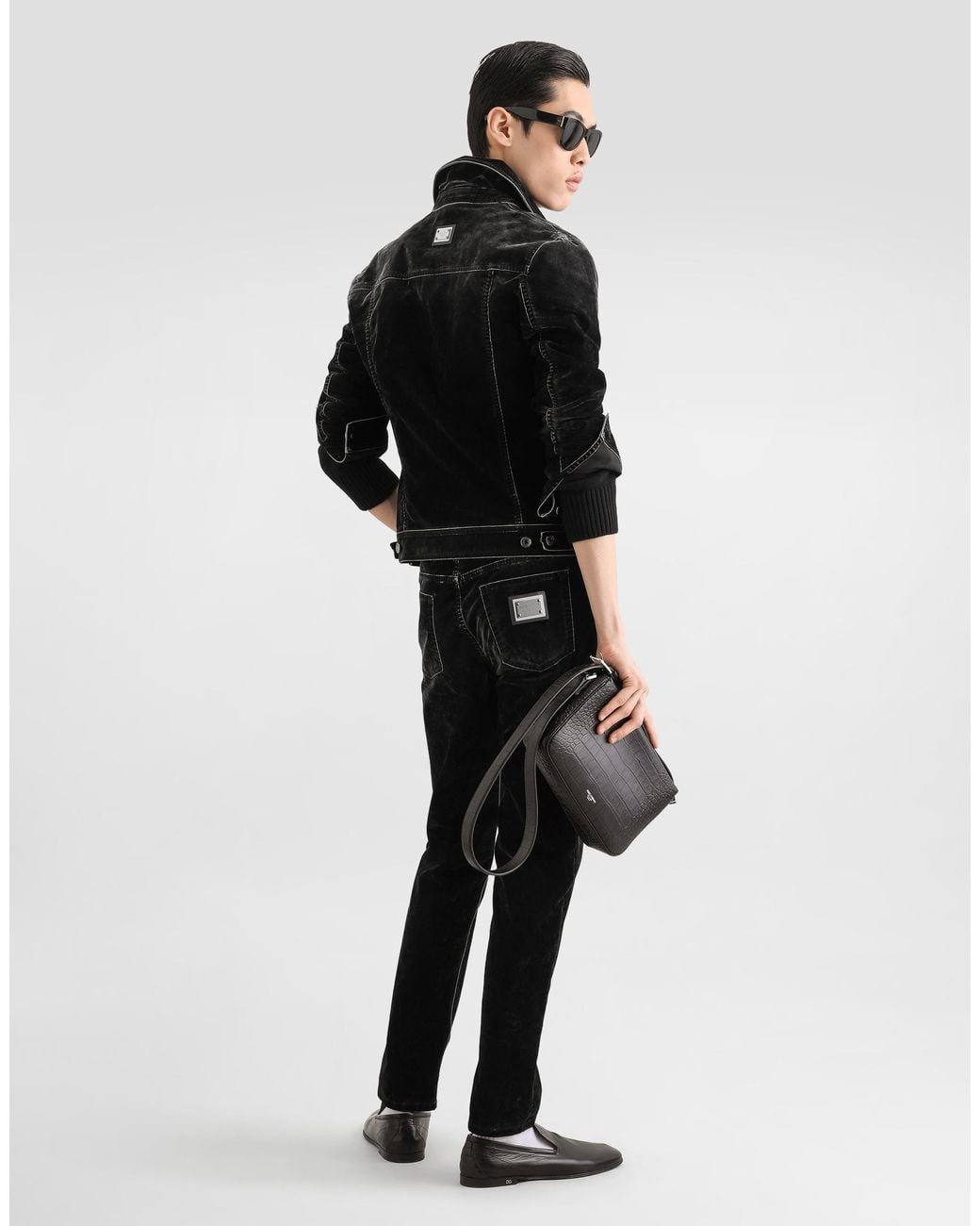 Dolce & Gabbana Black Denim Trousers for men