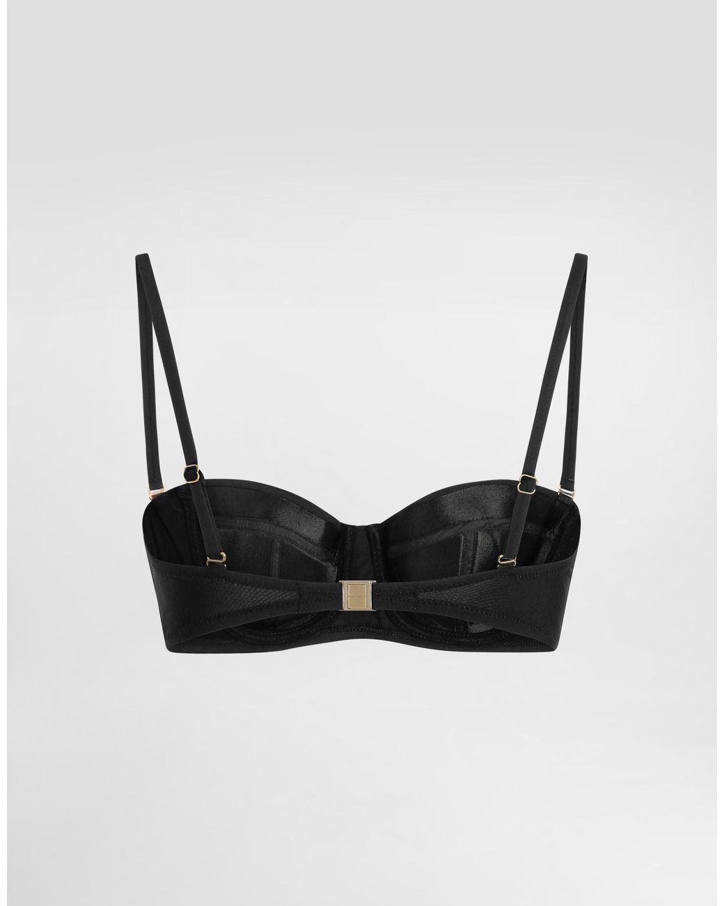 Dolce & Gabbana Black Balconette Bikini