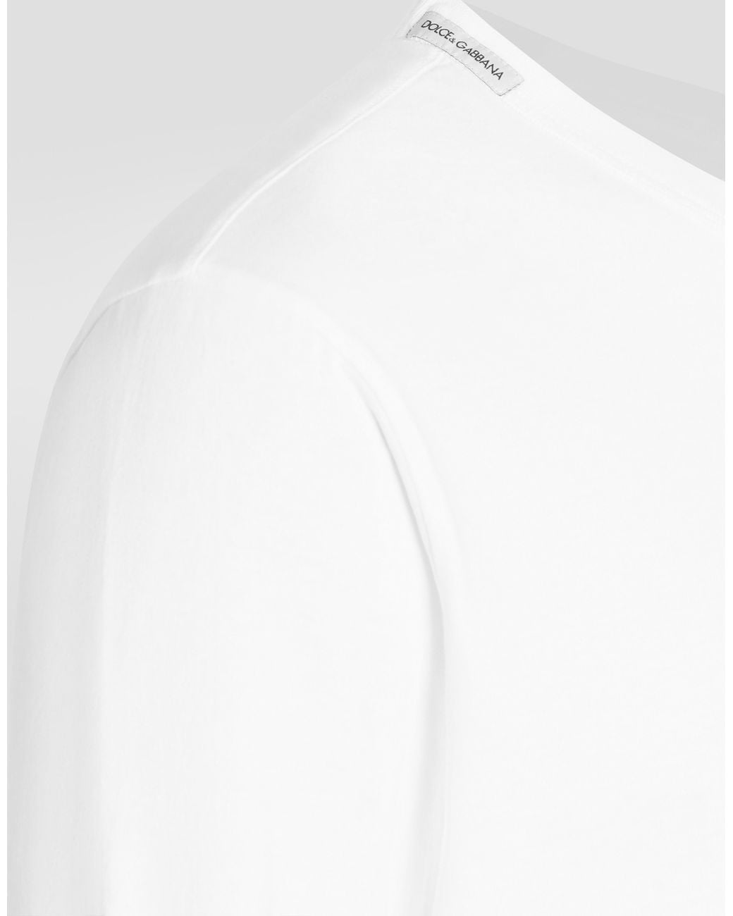 Dolce & Gabbana T-Shirt Aus Jersey in White für Herren