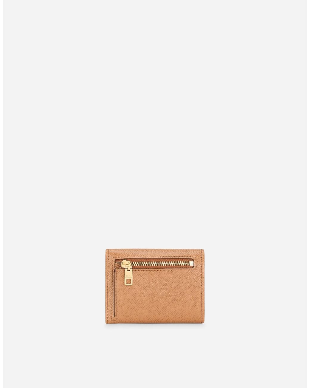 Dolce & Gabbana White French Flap Wallet With Tag