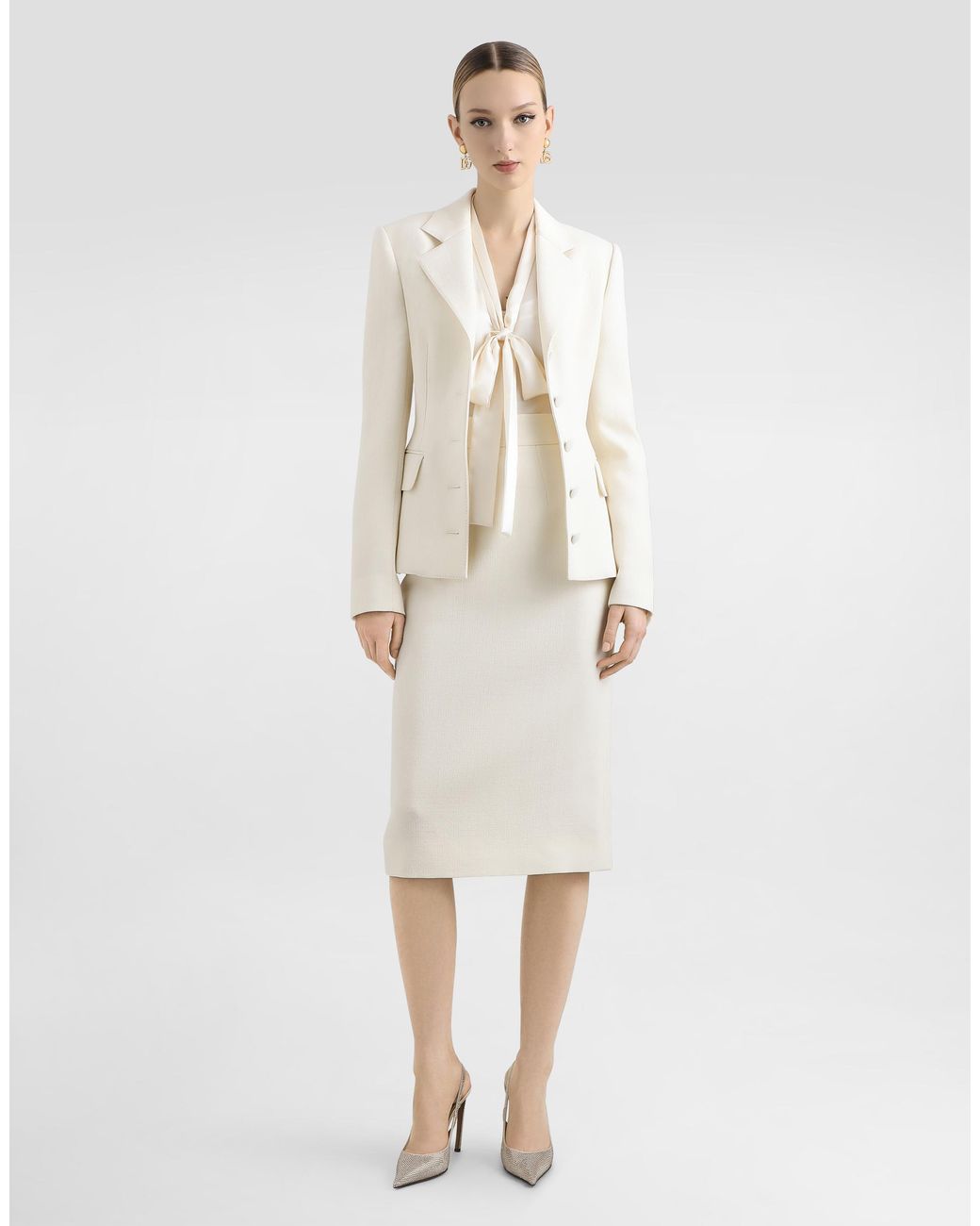 Dolce & Gabbana White Skirt