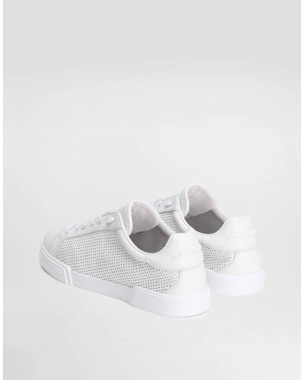 Dolce & Gabbana White Portofino Light Strobel Sneakers for men