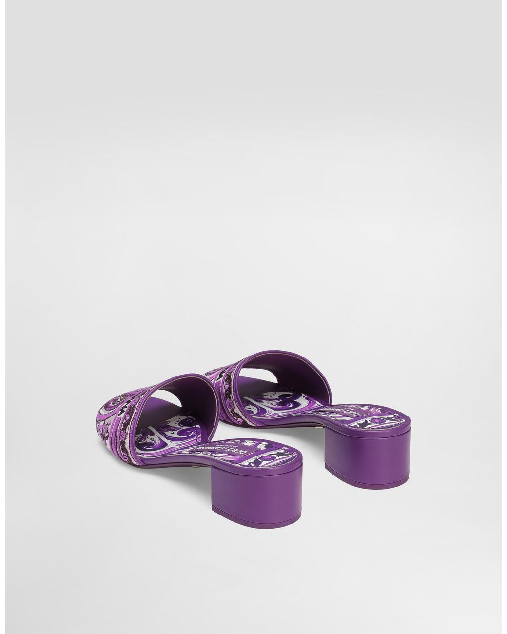 Dolce & Gabbana Purple Ciabatta Flat
