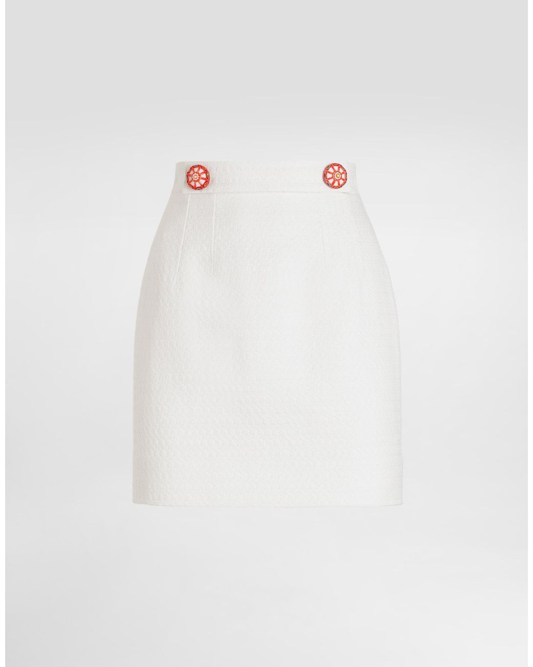 Dolce & Gabbana White Miniskirt