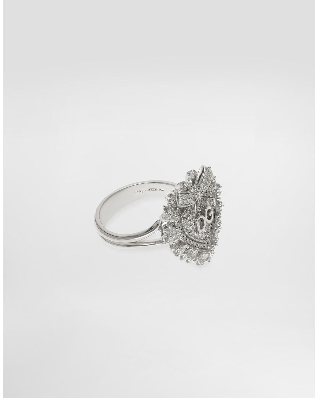 Dolce & Gabbana White Devotion Ring 18-Carat And Diamonds
