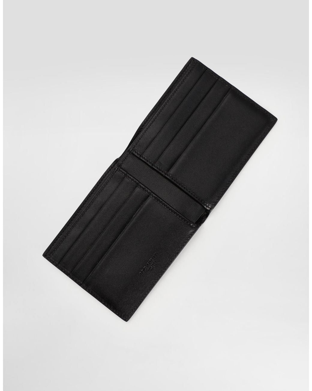 Dolce & Gabbana White Woven Plongé Calfskin Wallet for men