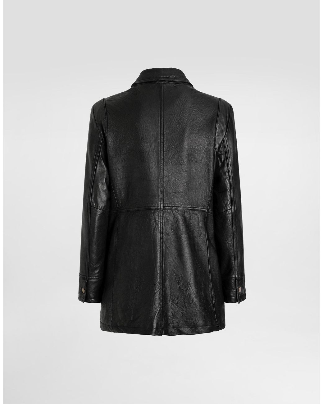 Dolce & Gabbana Black Vintage Lambskin Jacket
