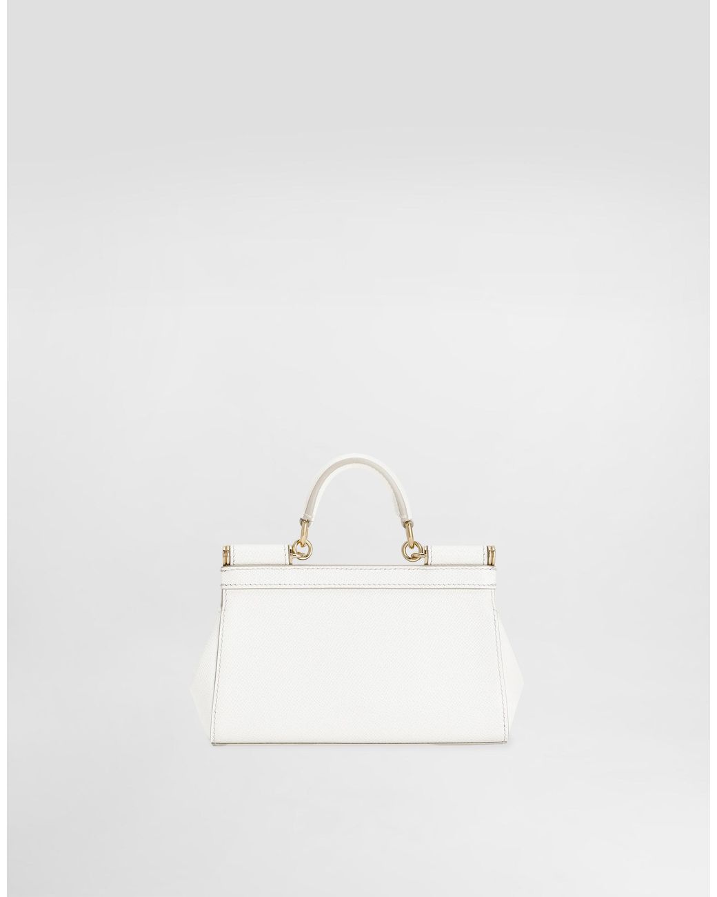 Dolce & Gabbana White Small Sicily Handbag