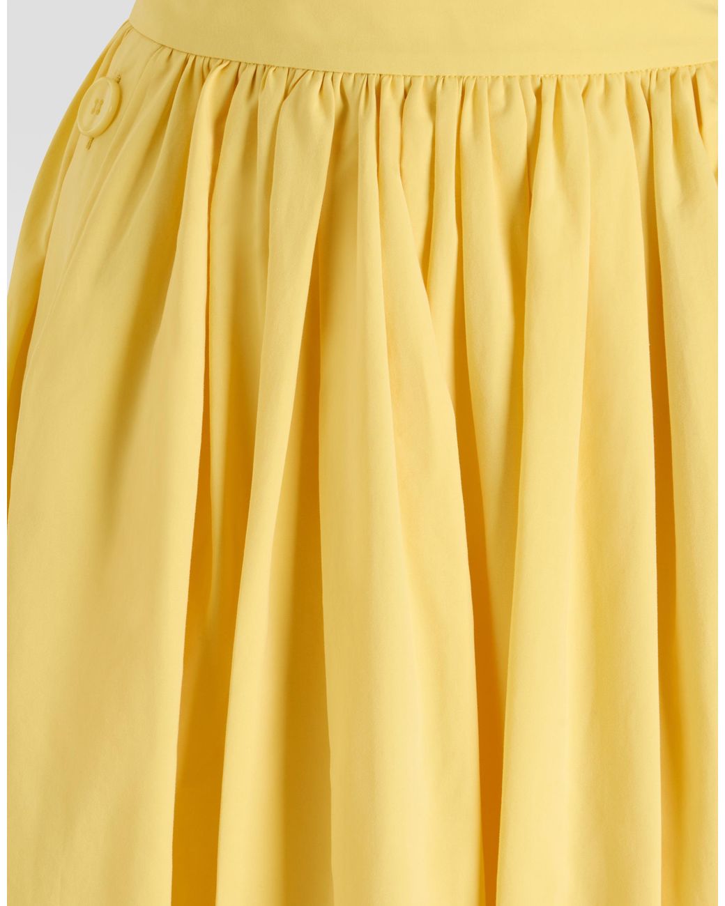 Dolce & Gabbana Yellow Cotton Poplin Skirt