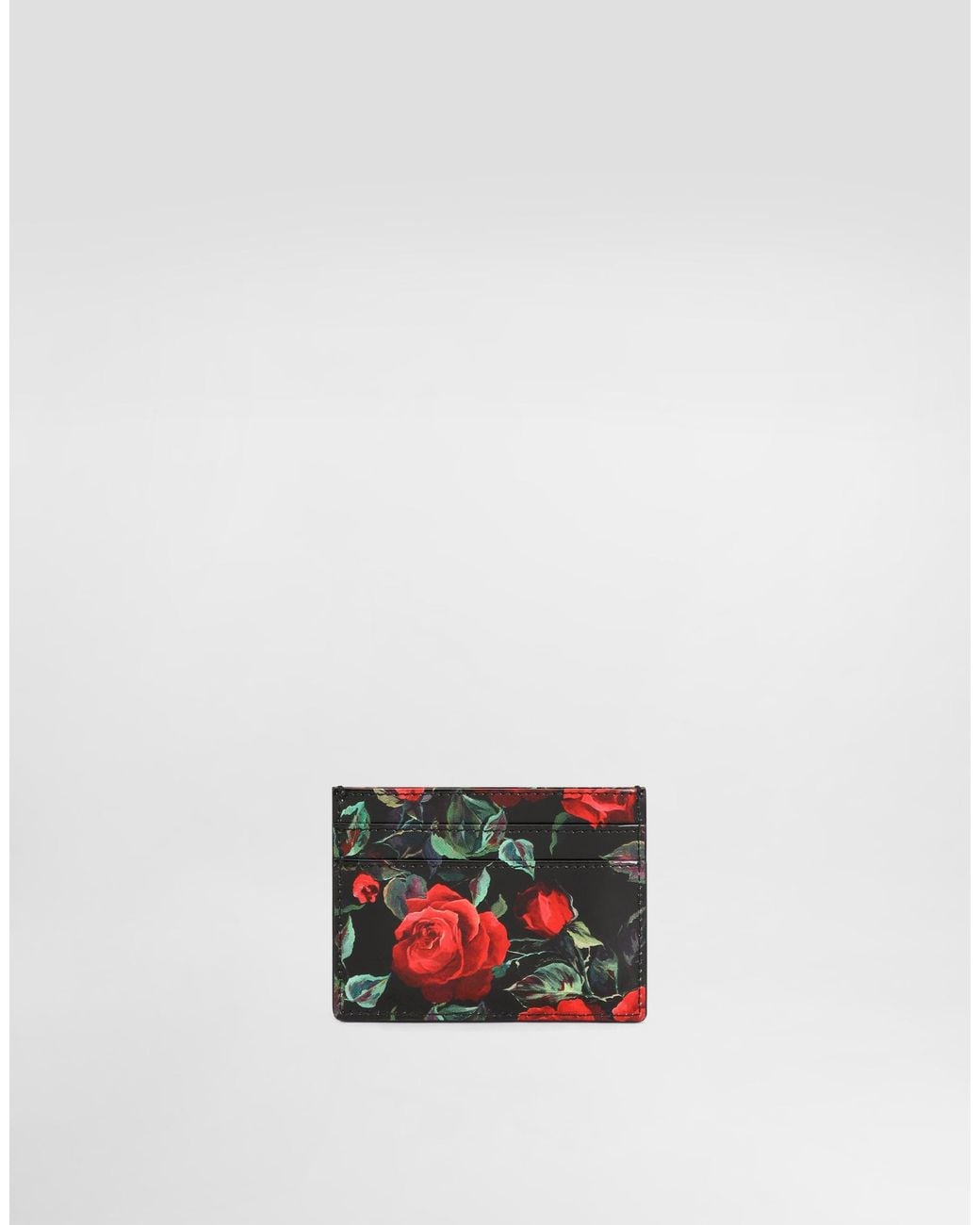 Dolce & Gabbana White Polished Calfskin Card Holder