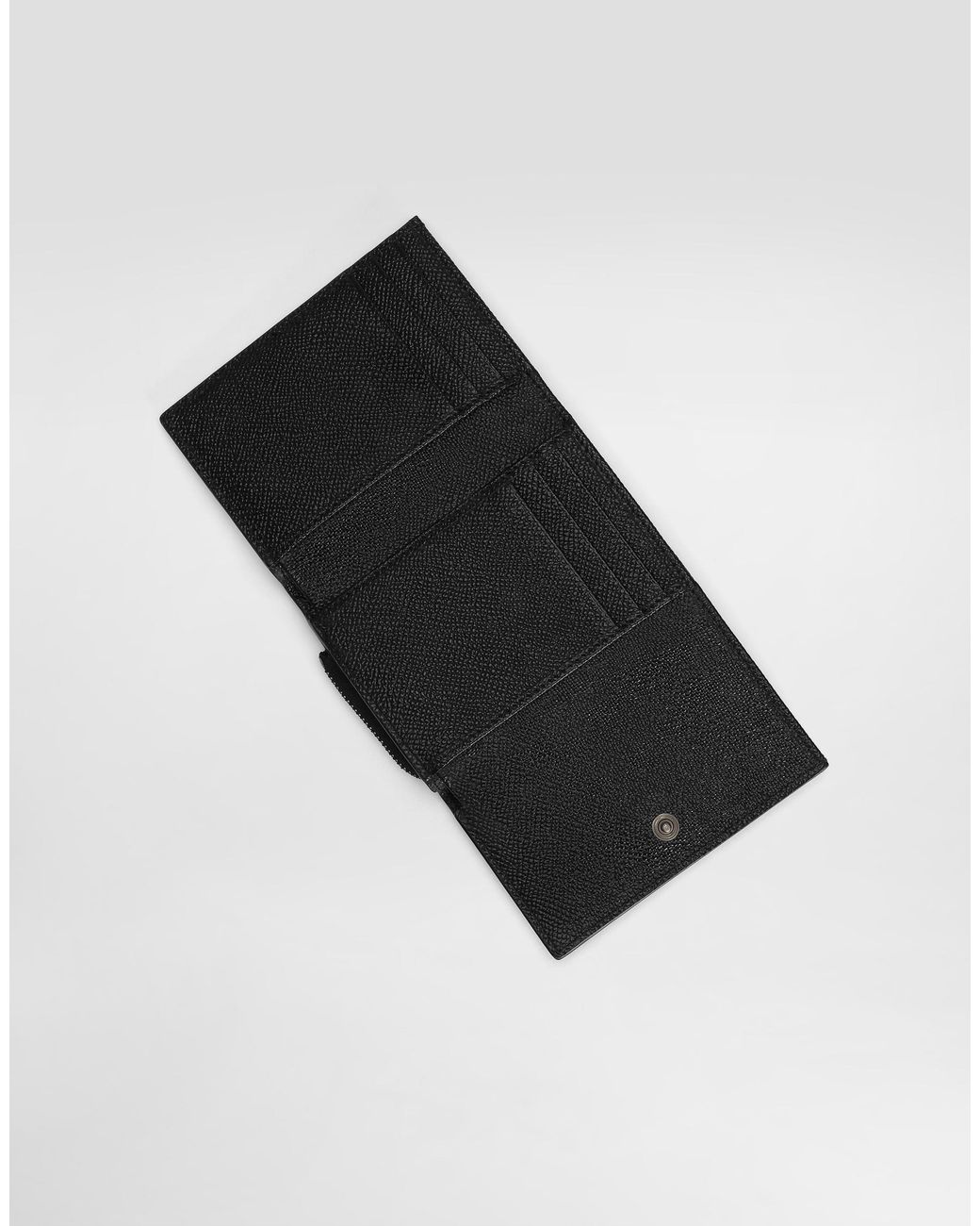 Dolce & Gabbana White Calfskin French-Flap Wallet With Logo Tag for men