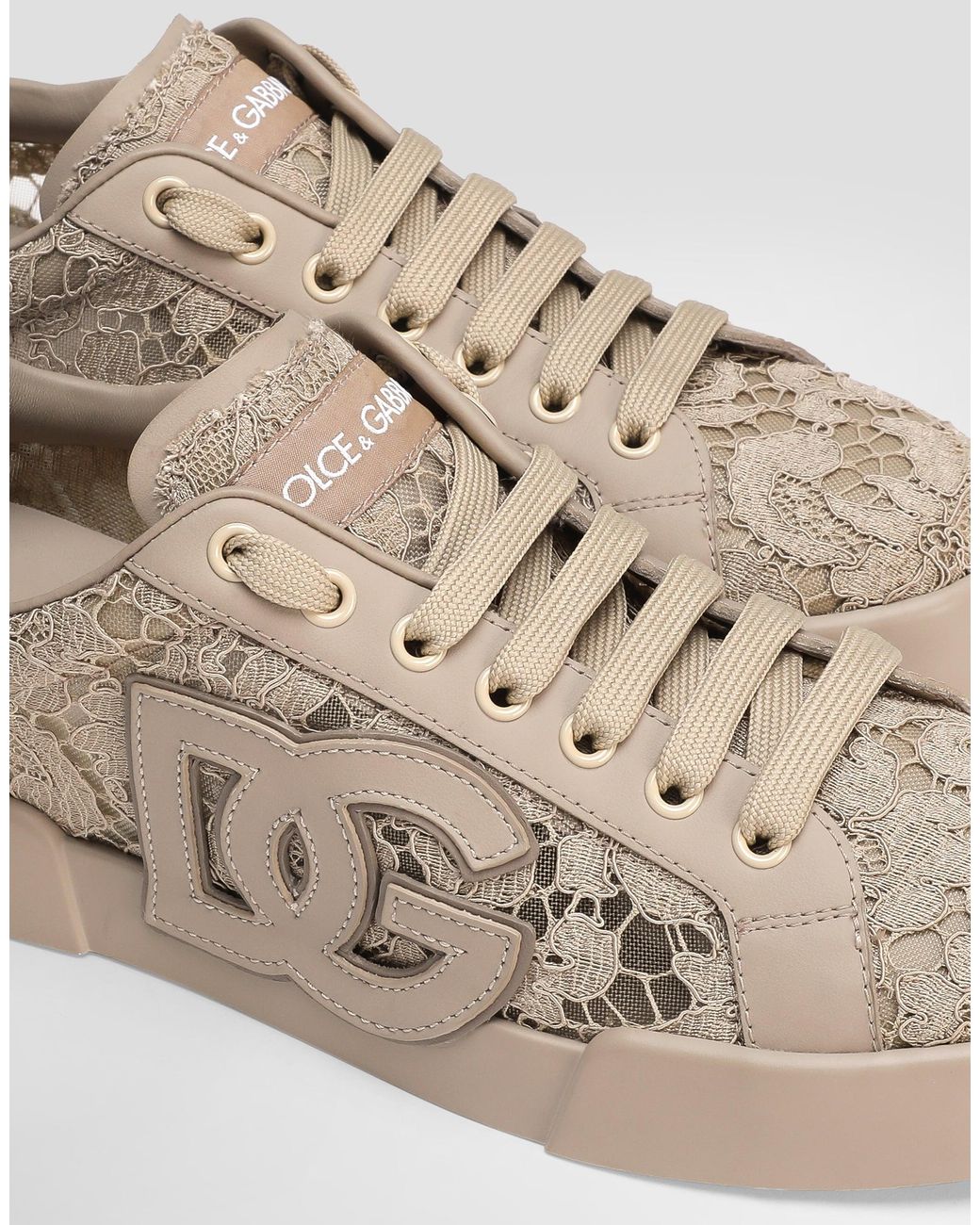 Dolce & Gabbana Natural Low-Top Sneaker