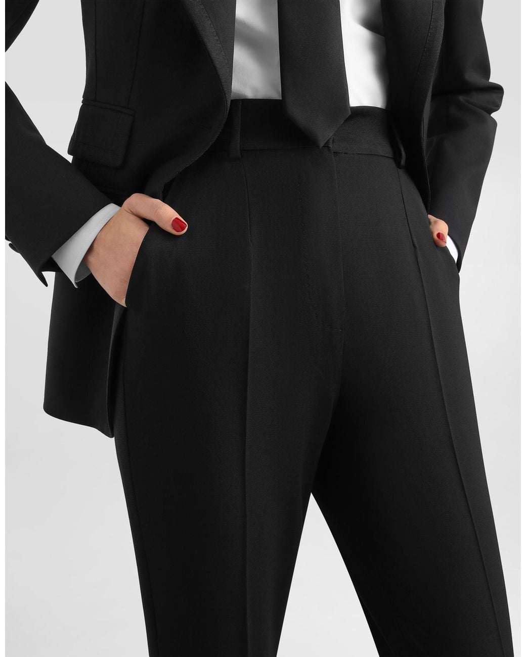 Dolce & Gabbana Black Bi-Stretch Twill Trousers