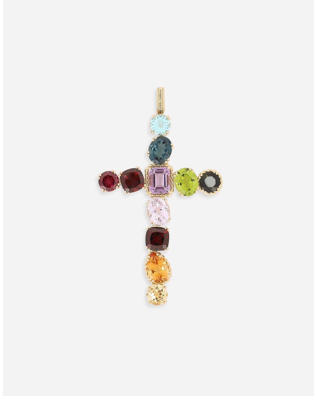 Dolce & Gabbana White Charm 18-Carat And Multicolored Gems